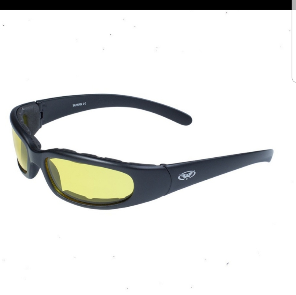 Chicago Yellow Len Motorcycle Sunglasses Glasses - Picture 3 of 3
